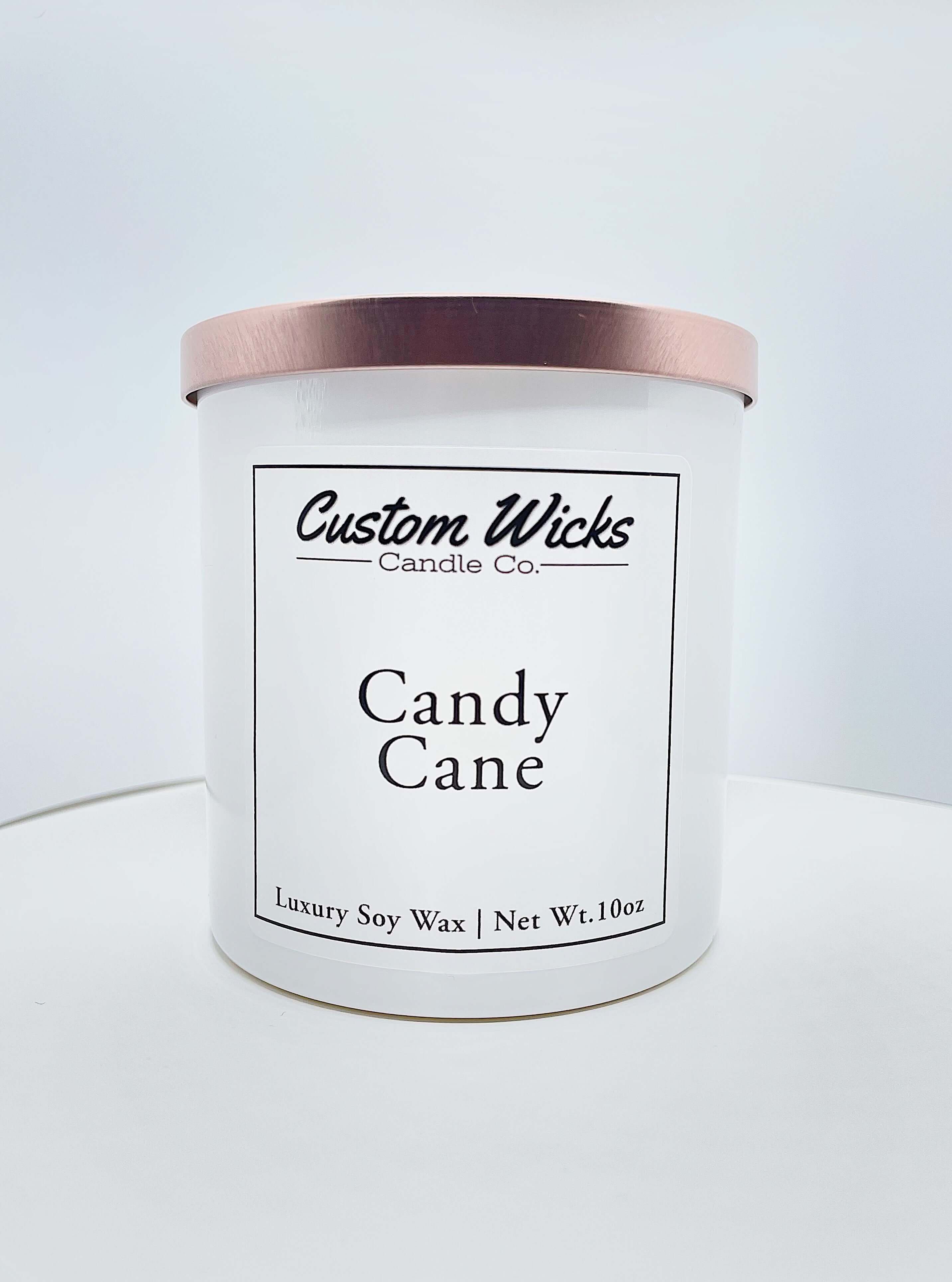 Scented Candle with the festive aroma of a classic Candy Cane